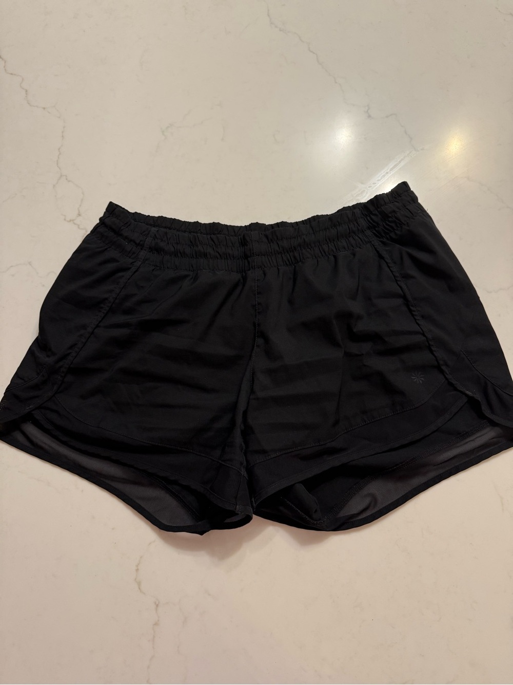Athleta Black Lightweight Running Shorts – Size Medium